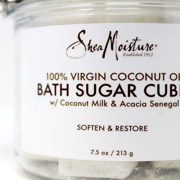 2pk- Shea Moisture 100% Virgin Coconut Oil Bath Sugar Cubes Coconut Milk Acac… - Picture 6 of 10